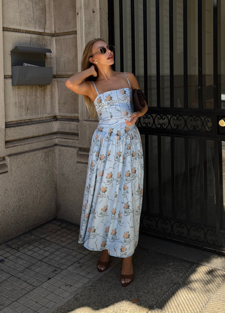 Isabella | Elegant And Sophisticated Floral Midi Dress 4