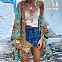 Luna | Bohemian Mid-Length Knit Cardigan