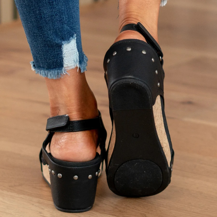 Isla | Orthopedic Wedge Sandals with Soft Suede Comfort 7