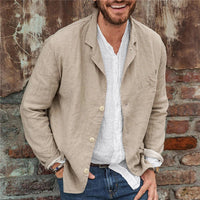 Lucas | Giacca in lino e cotone alla moda