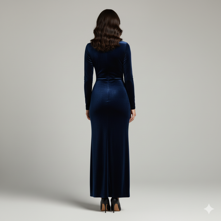 Jaleesa | Elegant Long Sleeves Maxi Dress 2