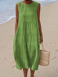Aurora | Lightweight And Elegant Embroidered Midi Dress