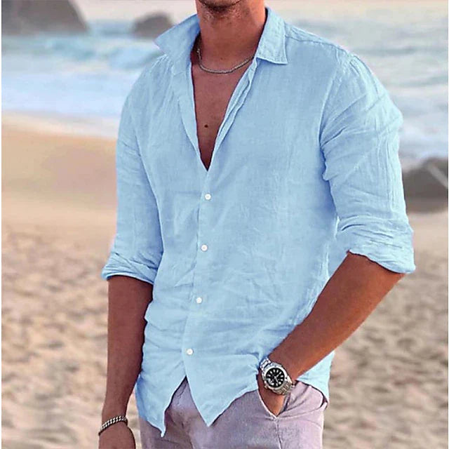 Jaxon | Men's Linen Shirt – Lightweight Cotton Blend, Casual Comfort 8