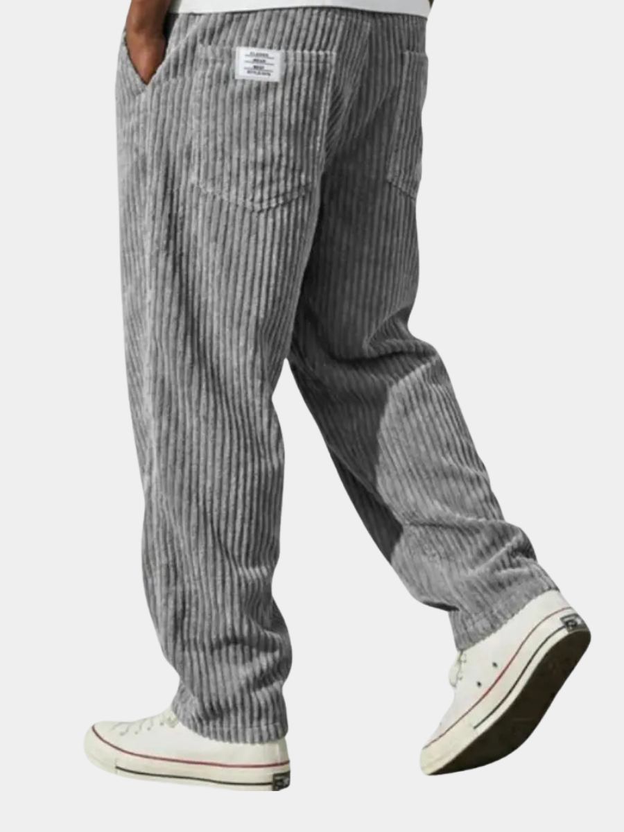 Jaxon | Stylish Relaxed Fit Brown Corduroy Pants – Comfortable & Versatile Trousers 1