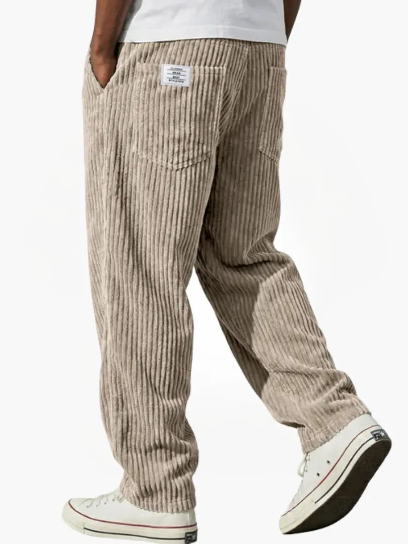 Jaxon | Stylish Relaxed Fit Brown Corduroy Pants – Comfortable & Versatile Trousers 3