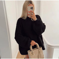 Isabella | Wolkenweicher Oversize Grobgestrickter Pullover