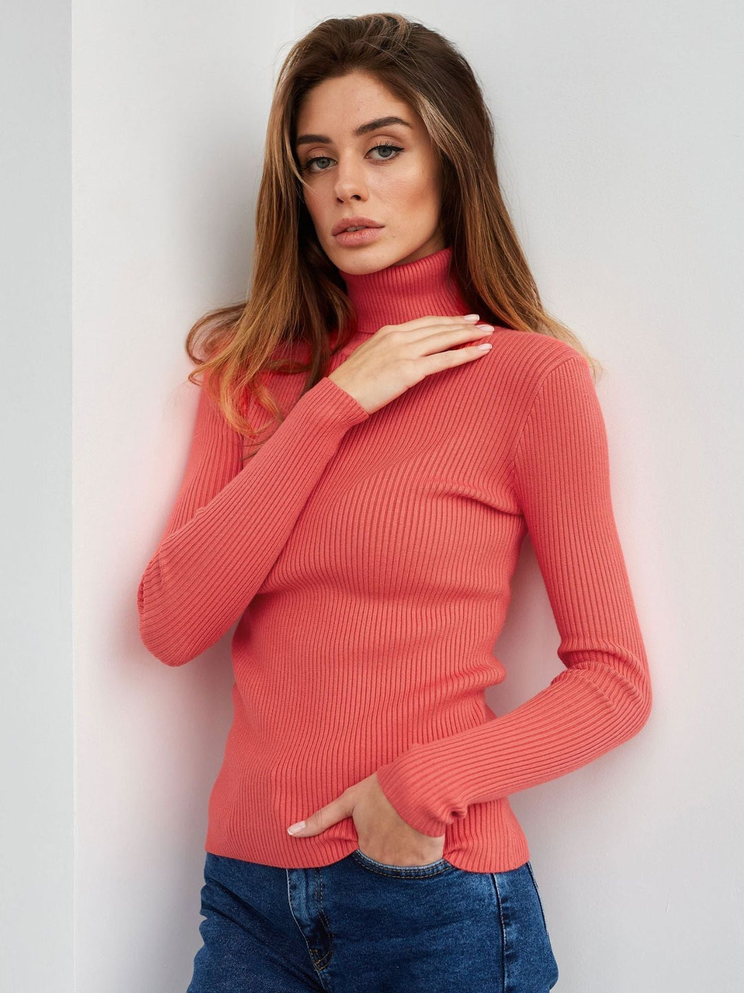 Jessika | Classic cotton turtleneck sweater 22