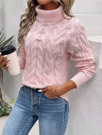 Sophia | Maglione caldo a collo alto in cotone