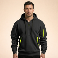 David | Felpa con Mezza Cerniera Elegante e Confortevole