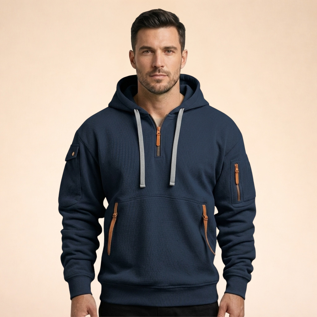 Joseph | Elegant & Breathable Half-Zip Hoodie 4