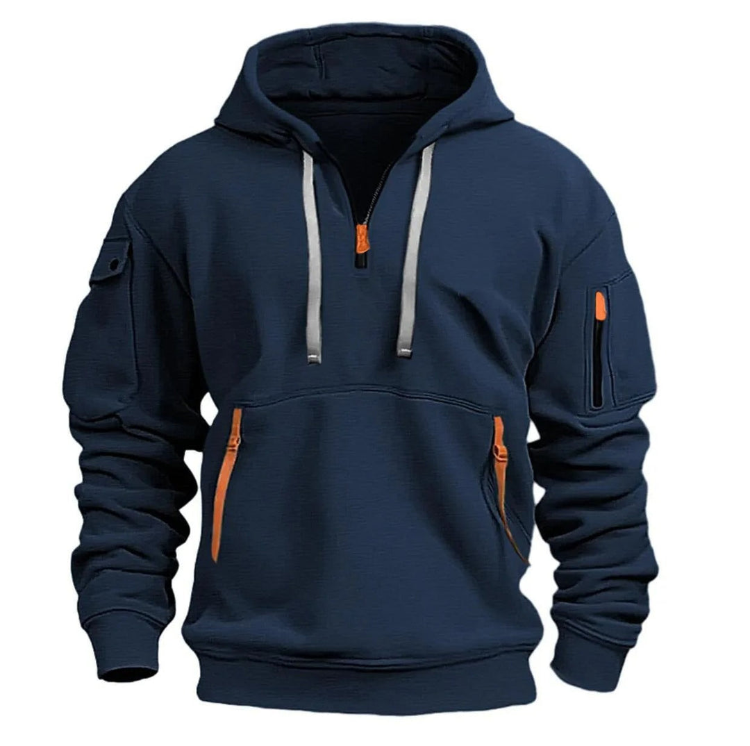 Joseph | Elegant & Breathable Half-Zip Hoodie 8