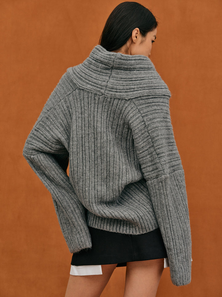 Josephine | Oversized & high roll knitted sweater 5