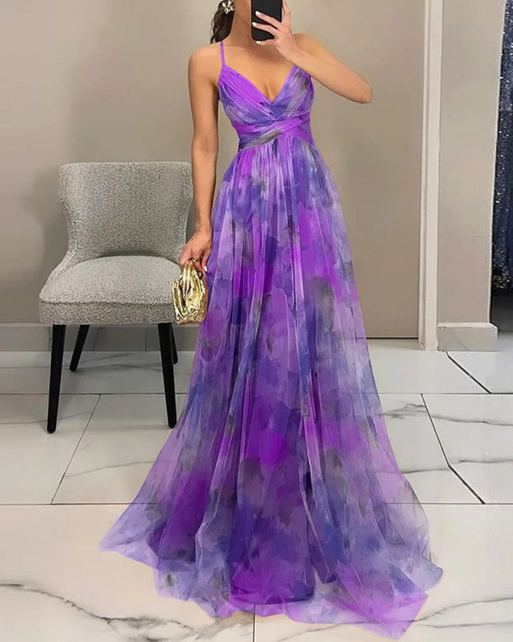 Julia | Romantic and elegant maxi dress with floral print 4