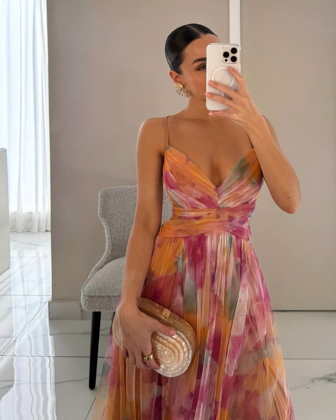 Julia | Romantic and elegant maxi dress with floral print 5