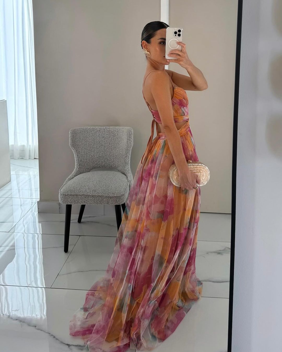 Julia | Romantic and elegant maxi dress with floral print 6