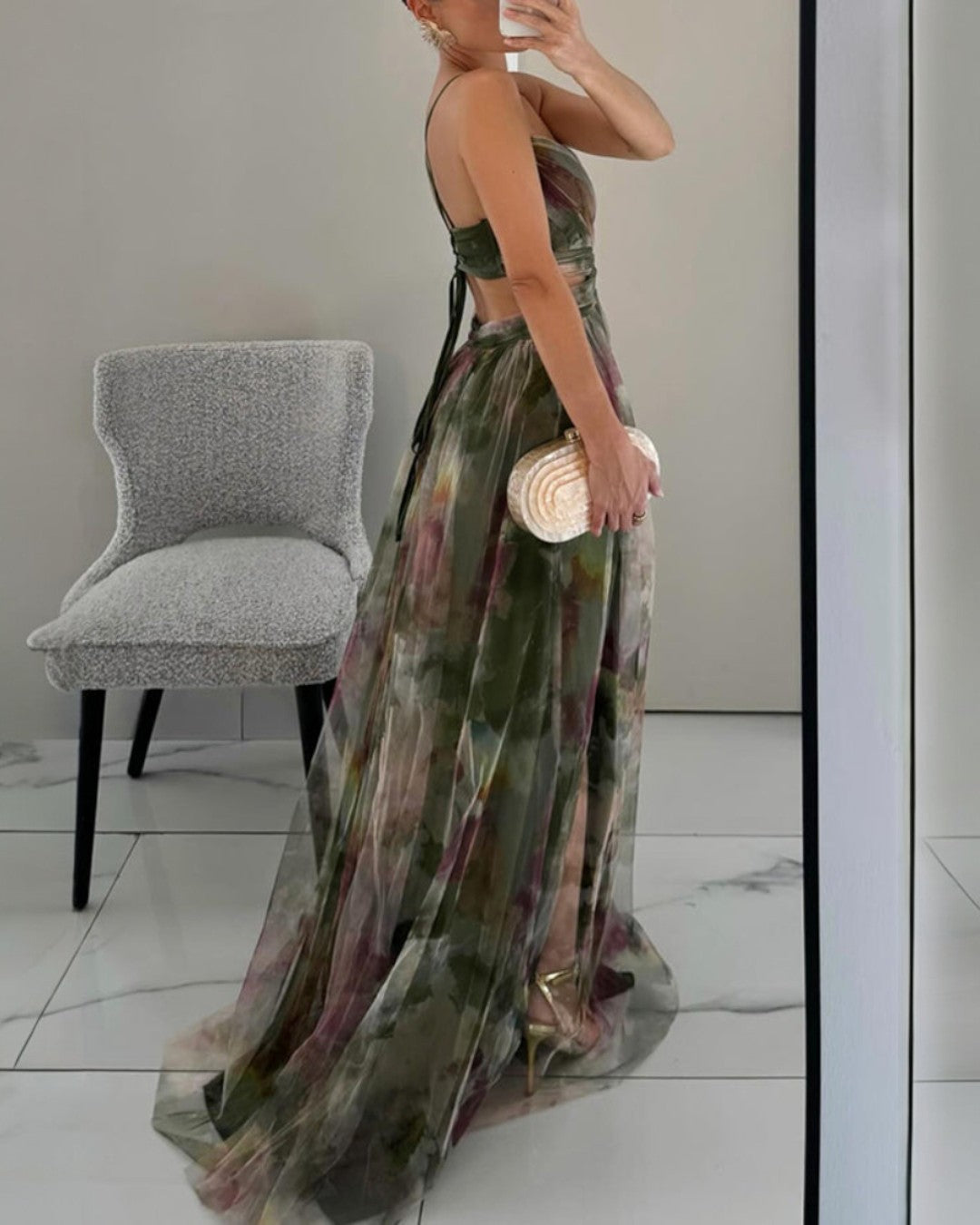Julia | Romantic and elegant maxi dress with floral print 8