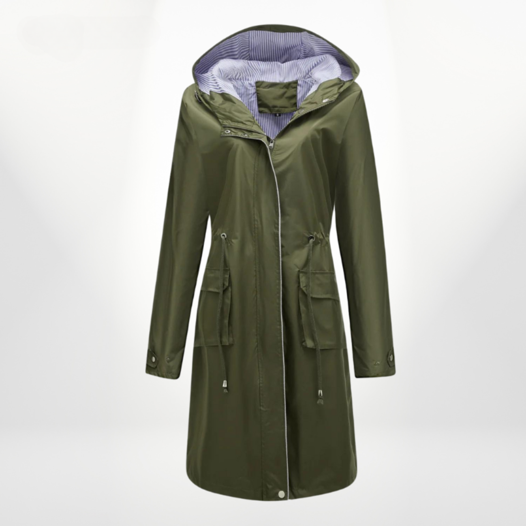 Julia | Waterproof hooded trench coat 2