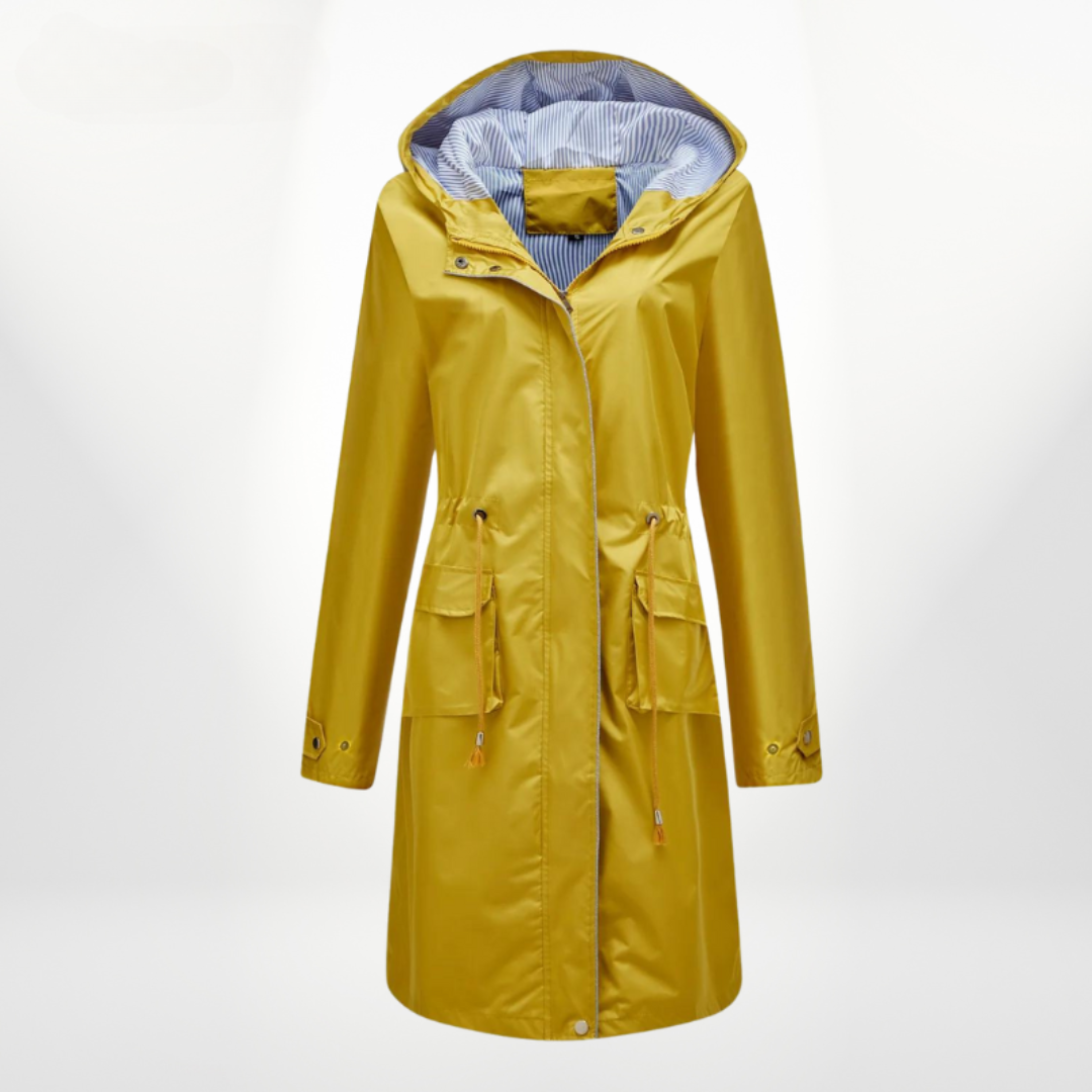 Julia | Waterproof hooded trench coat 3