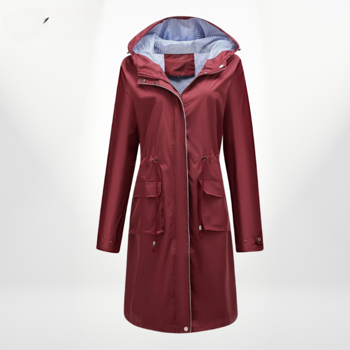 Julia | Waterproof hooded trench coat 4