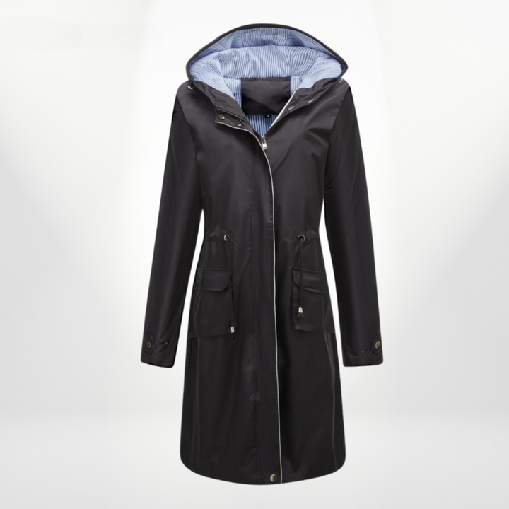 Julia | Waterproof hooded trench coat 6