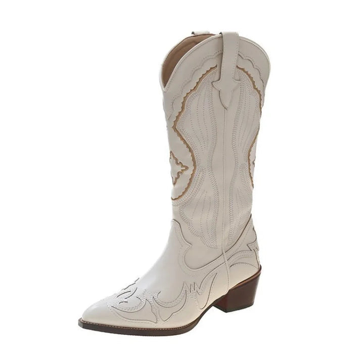 Karolin | Embroidered Waterproof Western Cowboy Boots 4