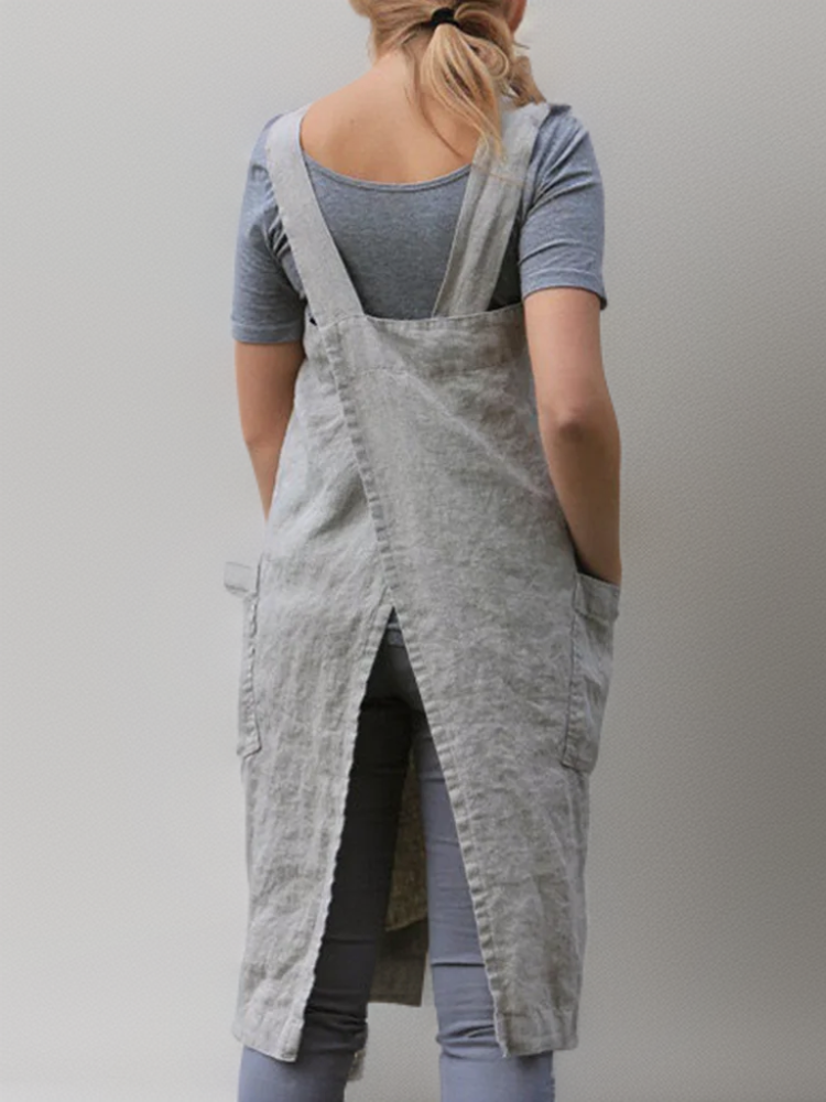 Katrin | Elegant cotton apron dress 1