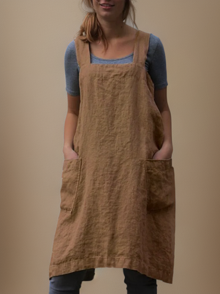 Katrin | Elegant cotton apron dress 6