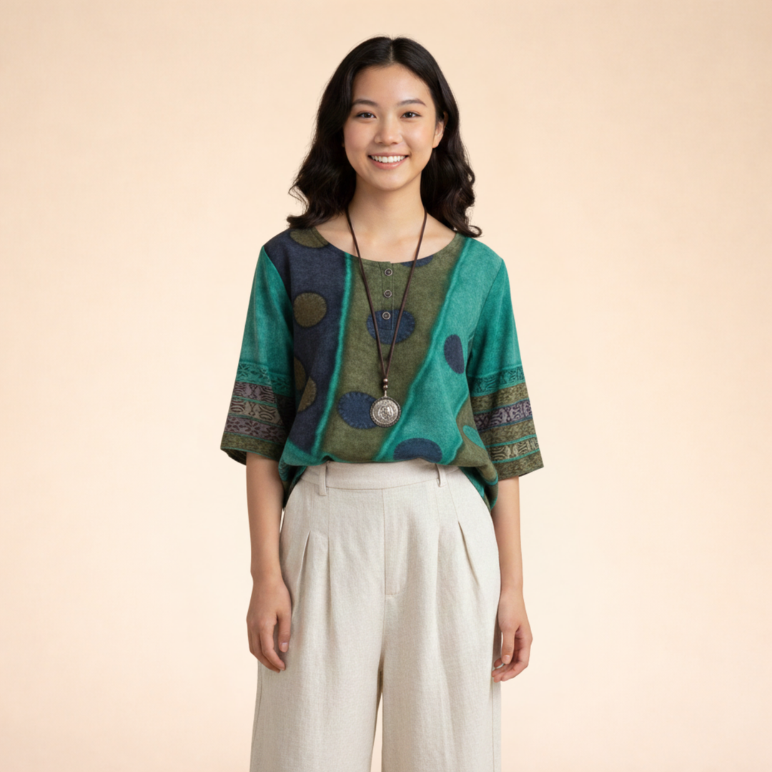 Charli | Trendiges Lässiges Boho-Top