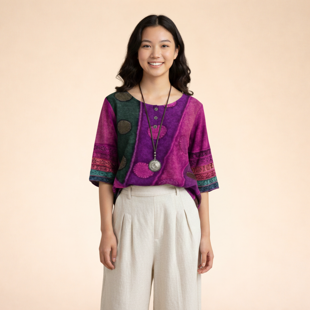 Charli | Trendiges Lässiges Boho-Top