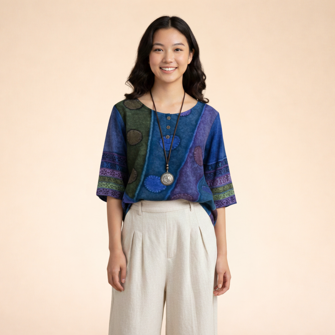 Charli | Trendiges Lässiges Boho-Top