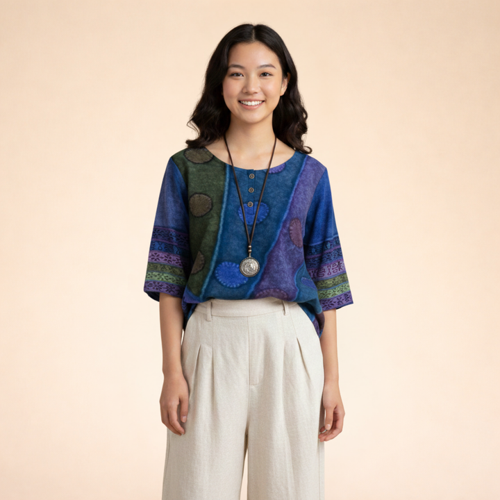 Charli | Trendiges Lässiges Boho-Top