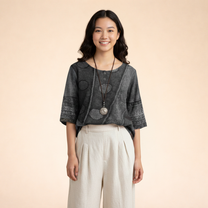 Charli | Trendiges Lässiges Boho-Top
