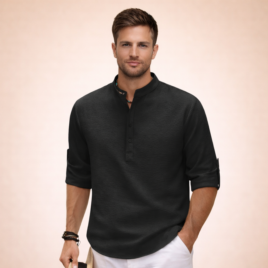 Kian | Men’s Linen Shirt – Soft, Lightweight & Versatile White Linen Shirt 0