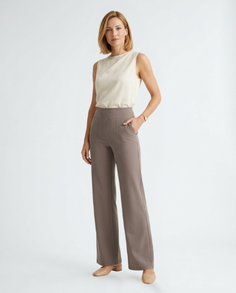 Klara | Comfortable Wide Leg Pants – Soft & Versatile Women's Trousers in Black 1