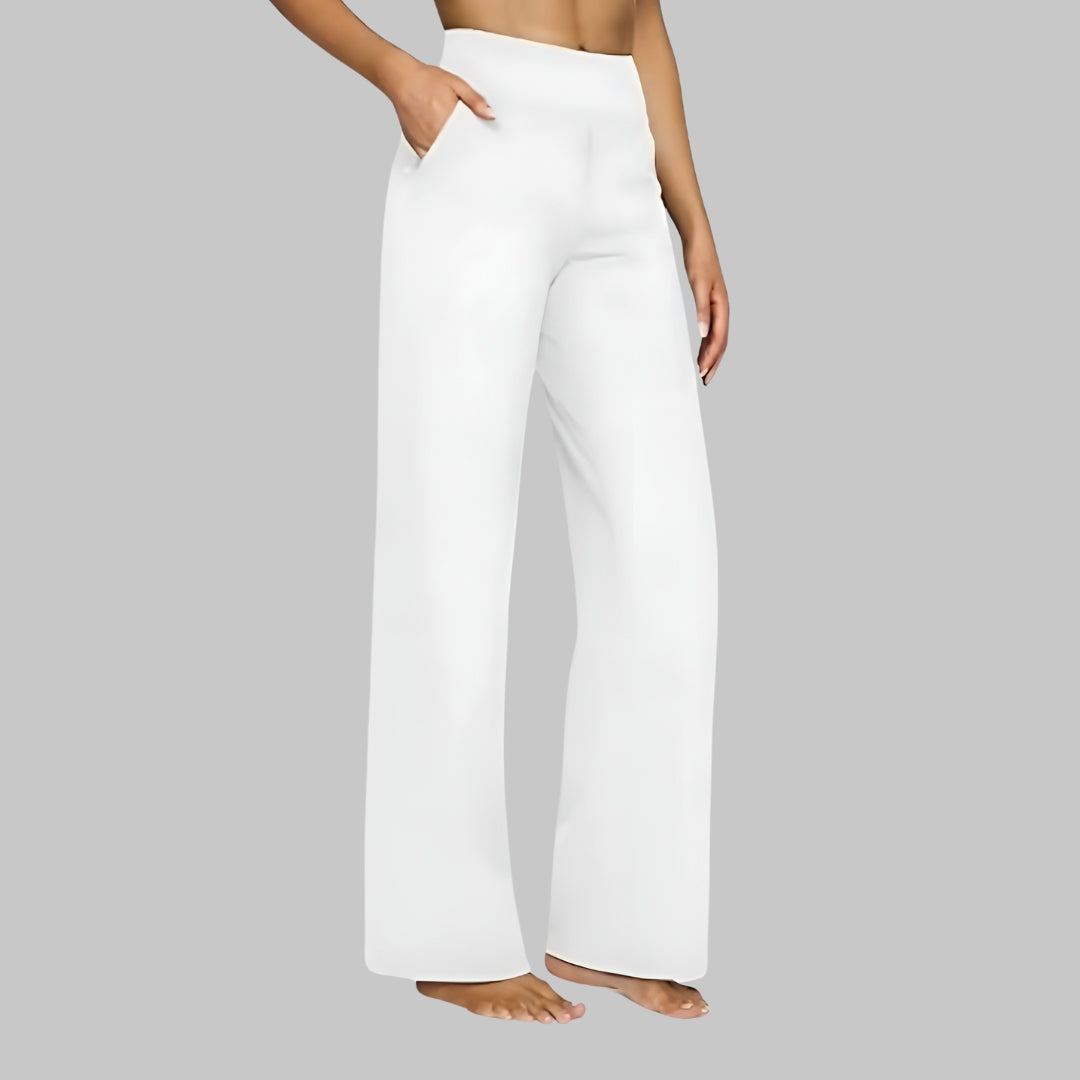 Klara | Comfortable Wide Leg Pants – Soft & Versatile Women's Trousers in Black 4