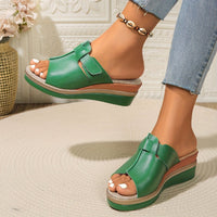 Victoria | Elegant Open-Toe Wedge Platform Sandals