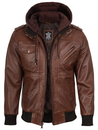 Jasper | Premium Leder-Bomberjacke