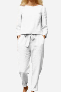 Madeline | Women’s Linen Two-Piece Co-Ord Set