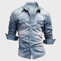 Evan| Urbanes Denim-Hemd