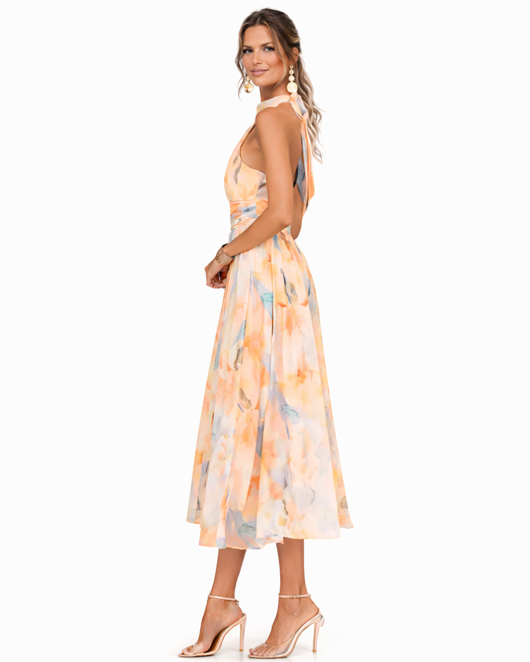 Lavonda | Elegant halter neck maxi dress 2