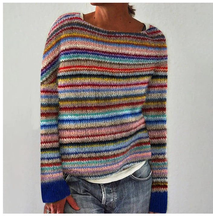 Lena | Comfortable Round neck knitted sweater 0