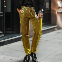 David | Luxury and Glamorous Slim Fit Sequin Pants