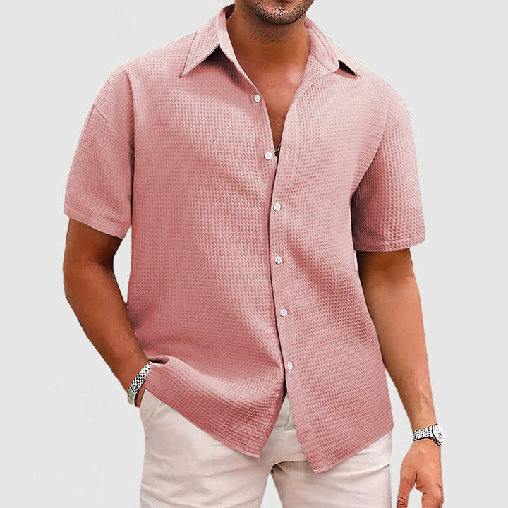 Levi | Waffle knit breathable relaxation shirt 1