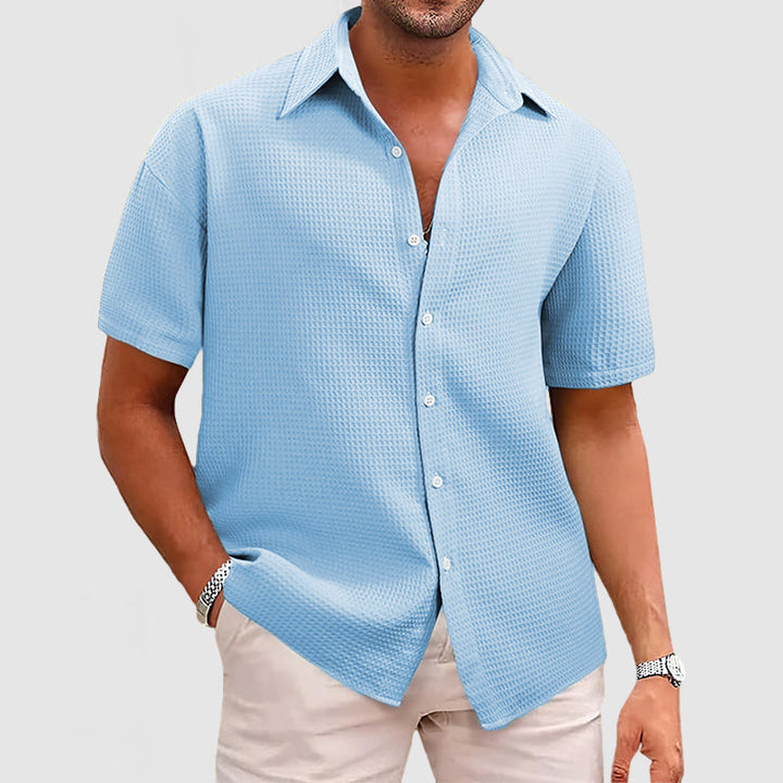 Levi | Waffle knit breathable relaxation shirt 2