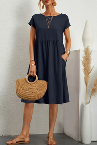 Emma | Leichtes lässiges Sommer-Midikleid