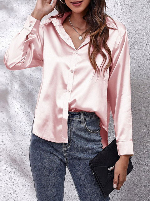 Liora | Long sleeved silk shirt 10