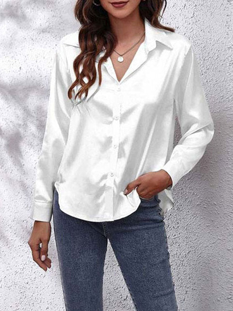 Liora | Long sleeved silk shirt 11