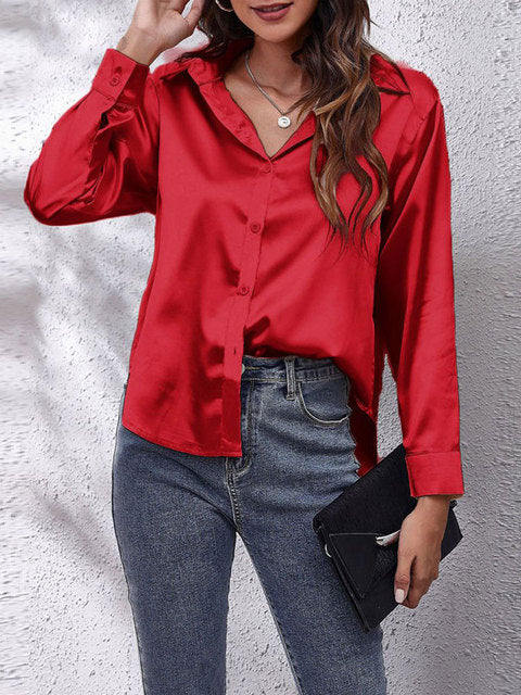 Liora | Long sleeved silk shirt 13