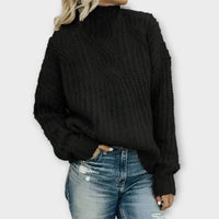Willow | Elegant And Cozy High-Neck Knit Sweater