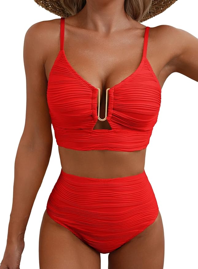 Livia | High Waisted Bikini Womens Bathing Suits Comfortable Fit Swimwear for Women 18